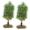 PRETYZOOM 4pcs Fruit Tree Models for Garden Layout and Landscape Decoration Realistic Gardening Adornments for Sand Table and view 1