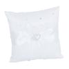 Holibanna Double Heart Bearer Pillow Cushion Satin Ribbons for Wedding Ceremony Design Rhinestone Accents for Bride and Groom view 1