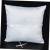 Holibanna Double Heart Bearer Pillow Cushion Satin Ribbons for Wedding Ceremony Design Rhinestone Accents for Bride and Groom view 3