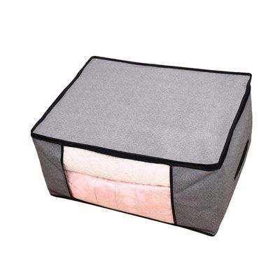 Holibanna Non-woven Foldable Storage Bag for Quilts and Clothes Light Grey Organizer Practical Space-saving for Home Capacity Design