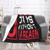 0 Days Without Sarcasm Ultra-Soft Micro Fleece Blanket, Breathable, Lightweight Comfortable Throw Blanket Cozy Bed Throws All Seasons 50"x40"inch view 1