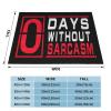 0 Days Without Sarcasm Ultra-Soft Micro Fleece Blanket, Breathable, Lightweight Comfortable Throw Blanket Cozy Bed Throws All Seasons 50"x40"inch view 2