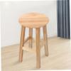 Amosfun Bar Stool Replacement Seat Round Chair Wooden Seat Canteen Stool Repair Part view 2