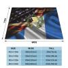 Combined Guatemala and USA Flag Ultra-Soft Micro Fleece Blanket, Breathable, Lightweight Comfortable Throw Blanket Cozy Bed Throws All Seasons 50"x40"inch view 2