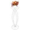 CheriMuMu Wedding Flower Stand, 40.16inch Tall White Geometric Wedding Centerpieces Vase for Tables, Fish-Shaped Metal Flower Arrangements Stand for Wedding Reception Party Hotel Home Decor view 1