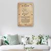 Jelyfisg Two Headed Calf Poem Wall Art Poetry Poster Quote Wall Art Painting Canvas Decoration for Home Modern Picture Prints for Living Room (24.00''x36.00'',Framed) view 3