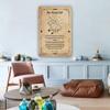 Jelyfisg Two Headed Calf Poem Wall Art Poetry Poster Quote Wall Art Painting Canvas Decoration for Home Modern Picture Prints for Living Room (24.00''x36.00'',Framed) view 4
