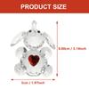 PRETYZOOM Unique Desktop Ornament Glass Craft Elephant Elephant Figurines for Decor view 4