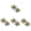Amosfun 8pcs Vintage Copper Octopus Figurines Lifelike Tea Pet Decor for Tabletop Animal Decor Unique Home Accent for Ocean view 1