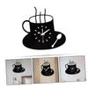 Amosfun Wall Clock Modern Decorative Silent Hanging Clock for Living Room Bedroom and Home Decor Stylish Design Low Noise for Peaceful Timekeeping view 2
