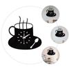 Amosfun Wall Clock Modern Decorative Silent Hanging Clock for Living Room Bedroom and Home Decor Stylish Design Low Noise for Peaceful Timekeeping view 4