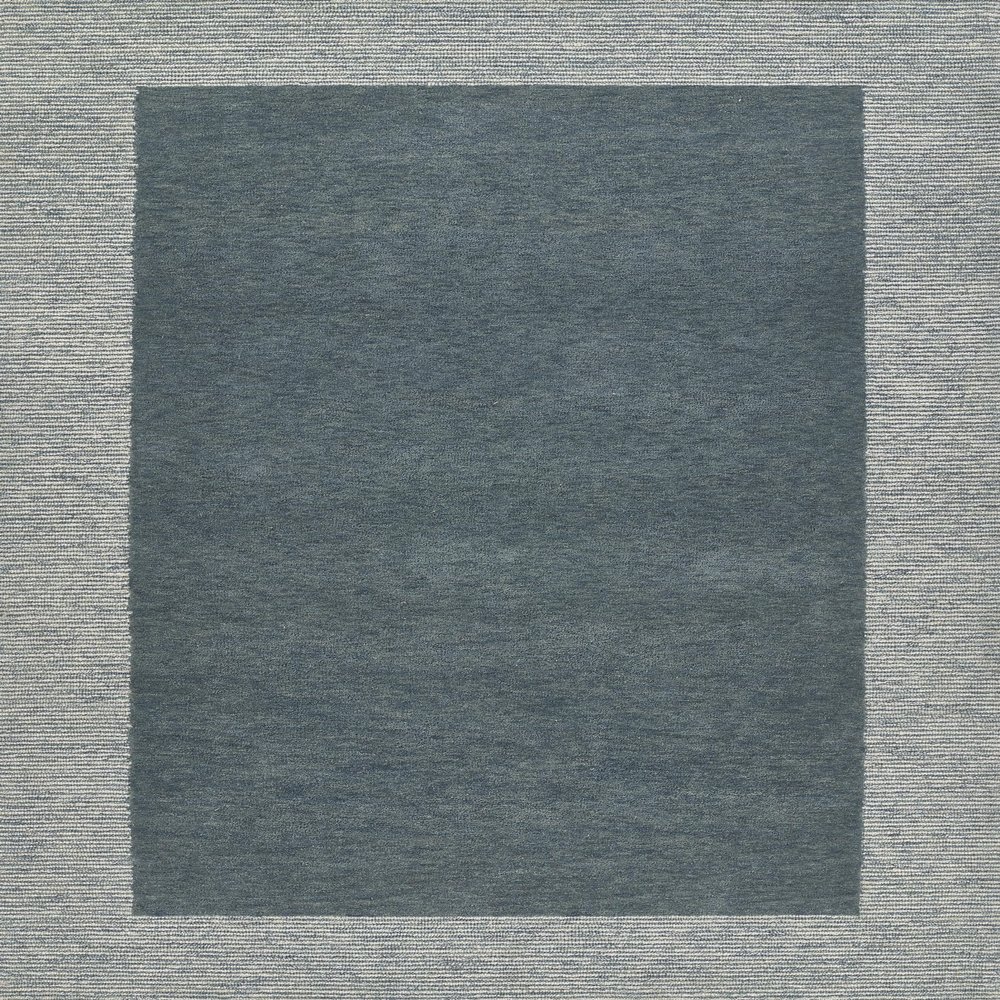 Momeni Rugs EVERTEVT-6BLU5080 Everett Area Rug, 5'0" X 8'0" Grey Carpet for Living Room, Bedroom, Entryway, Dining Room, and Home Office