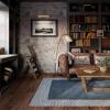 Momeni Rugs EVERTEVT-6BLU5080 Everett Area Rug, 5'0" X 8'0" Grey Carpet for Living Room, Bedroom, Entryway, Dining Room, and Home Office view 2