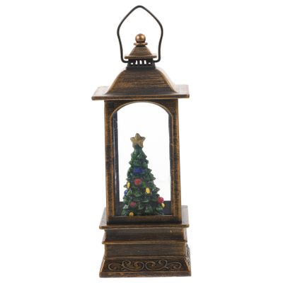 BESTonZON Christmas Lantern Decorative Light Festive Hanging Lamp for Home Office Xmas Table Decor for Holiday Parties and Seasonal Celebrations