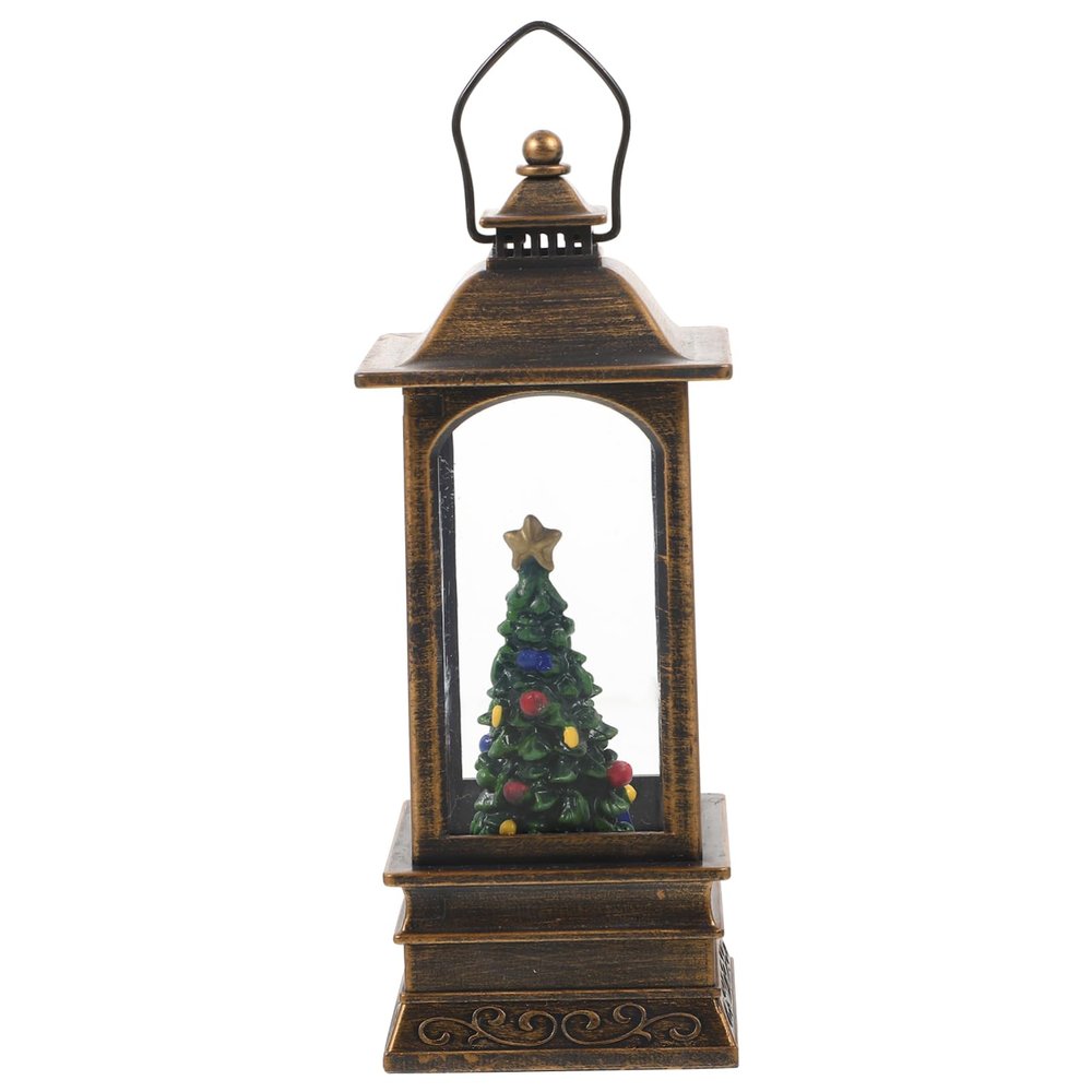 BESTonZON Christmas Lantern Decorative Light Festive Hanging Lamp for Home Office Xmas Table Decor for Holiday Parties and Seasonal Celebrations