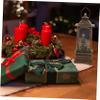 BESTonZON Christmas Lantern Decorative Light Festive Hanging Lamp for Home Office Xmas Table Decor for Holiday Parties and Seasonal Celebrations view 3