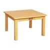 ECR4KIDS 24in x 24in Square Hardwood Table with 14in Legs, Kids Furniture, Honey view 1