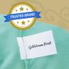 Goldstream Point Turquoise 48 Inch (4 Foot) Round Spandex Cocktail Tablecloth Folding Cover Stretch view 2