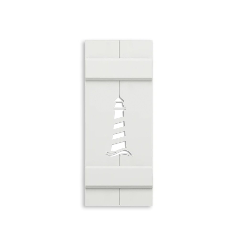 Nautical Shutter, Lighthouse Shutter for Your Beach House-Sold Individually (Width: 14.5, Height: 36.5)