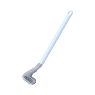 POLICK Toilet Brush Wall Mounted Household Cleaning Brush Tools Bathroom Utilities No Blind Spots Easy to Clean 1pcs with Holder (Size : Blue Brush)