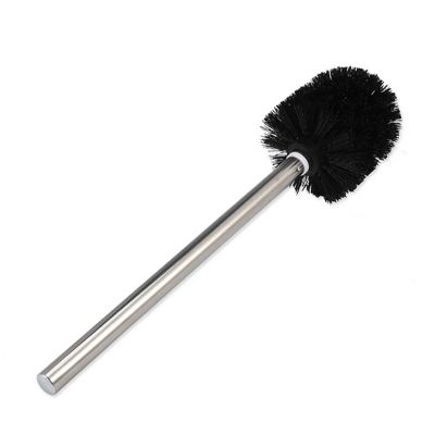 POLICK Stainless Steel Bathroom Toilet Brush Wc Kitchen Cleaning Brush Silver Wc Toilet Brush Scrubber Bathroom Cleaning Supplies (Size : Black)