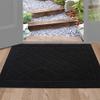 BEQHAUSE Dirt Trapper Door Mat 24" x 36", Doormat Non-Slip, Black view 1