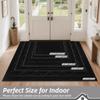 BEQHAUSE Dirt Trapper Door Mat 24" x 36", Doormat Non-Slip, Black view 2