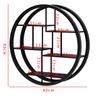 MUBOYI Iron Wall Mounted Shelves for Storage, Kitchen and Living Room Bookshelves, Straight Partition Wall Storage Shelves,Black,80cm view 3