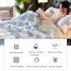New Simple Modern Air Condition Quilt - Thin Blanket Quilted Summer Quilt Cotton Breathable Comforter Print Floral Quilts Bedspread(B,200 * 230cm) view 2