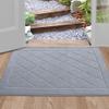BEQHAUSE Dirt Trapper Door Mat 24" x 36", Doormat Non-Slip, Grey view 1