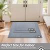BEQHAUSE Dirt Trapper Door Mat 24" x 36", Doormat Non-Slip, Grey view 2