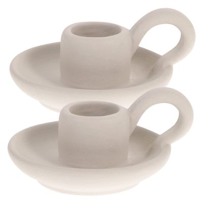 Holibanna Nordic Style Porcelain Candlestick Holder Set Votive Candle Holders for Home Decorative Table Stand