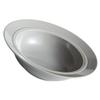 LIFKOME 1pc Creative Pasta Plate Ceramic Salad Serving Dish Deep Soup Bowl for Home Restaurant Stylish Tableware Light Gray Elegant Design Easy to Clean view 1