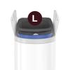 simplehuman Diaper Can with Odorsorb System (Odorsorb Pods and Odorsorb Liners), 18 Liter/ 4.8 Gallon, White Stainless Steel view 4