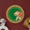 THEINDIANKRAFT Hand-Painted Elephant wall painting 12mm Wall Plate for home decor and wall decoration view 1