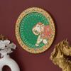 THEINDIANKRAFT Hand-Painted Elephant wall painting 12mm Wall Plate for home decor and wall decoration view 4