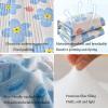 New Simple Modern Air Condition Quilt - Thin Blanket Quilted Summer Quilt Cotton Breathable Comforter Print Floral Quilts Bedspread(D,180 * 200cm) view 4