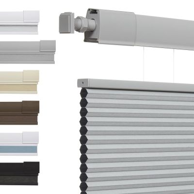 Tonature No Tools No Drill Top Down Bottom Up Cellular Shades for Windows, 1" Blackout Fabric, Cordless Honeycomb Blinds for Indoor Window, Thermal Insulated Noise Reduction, 51" W x 48" H, Grey