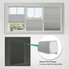 Tonature No Tools No Drill Top Down Bottom Up Cellular Shades for Windows, 1" Blackout Fabric, Cordless Honeycomb Blinds for Indoor Window, Thermal Insulated Noise Reduction, 51" W x 48" H, Grey view 3