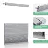 Tonature No Tools No Drill Top Down Bottom Up Cellular Shades for Windows, 1" Blackout Fabric, Cordless Honeycomb Blinds for Indoor Window, Thermal Insulated Noise Reduction, 51" W x 48" H, Grey view 4