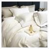 ADovz Luxury Embroidery Soft Bedding Set 100S Egyptian Cotton Duvet Cover Set Bed Sheet Pillowcase Bed Set King Queen Size Style,Bed Sheets view 3