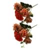 Amosfun 2pcs Artificial Peony Flower Bouquet Vintage Floral Decoration for Wedding Party Home Decor Realistic Simulation Flowers for Living Room Office and Events view 1