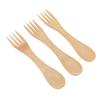 SHOWERORO 5pcs Boy Girl's Eco-friendly Wooden Sporks Cartoon Spoon and Fork Combo for Boy Girl Lightweight Utensils with Smooth Edges for Safe Dining at Home Go view 1
