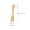 SHOWERORO 5pcs Boy Girl's Eco-friendly Wooden Sporks Cartoon Spoon and Fork Combo for Boy Girl Lightweight Utensils with Smooth Edges for Safe Dining at Home Go view 4