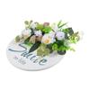 BIUDECO 1pc Hanging Ornament Imitated Lovely Flower Garland Wreath Rural Style Decor for Door and Wall Fresh and Natural Aesthetic for Weddings and Festivals view 1