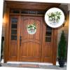 BIUDECO 1pc Hanging Ornament Imitated Lovely Flower Garland Wreath Rural Style Decor for Door and Wall Fresh and Natural Aesthetic for Weddings and Festivals view 2