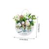 BIUDECO 1pc Hanging Ornament Imitated Lovely Flower Garland Wreath Rural Style Decor for Door and Wall Fresh and Natural Aesthetic for Weddings and Festivals view 4