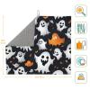 Cute White Ghost Halloween Pattern Kitchen Absorbent Mat-Dish Drying Mat,Utensil Drying Mat-Kitchen Essential For Countertops view 3