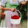 Holibanna Wedding Baskets Wicker Flower Bride Baskets for Bride for Religious Services view 2