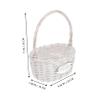 Holibanna Wedding Baskets Wicker Flower Bride Baskets for Bride for Religious Services view 3